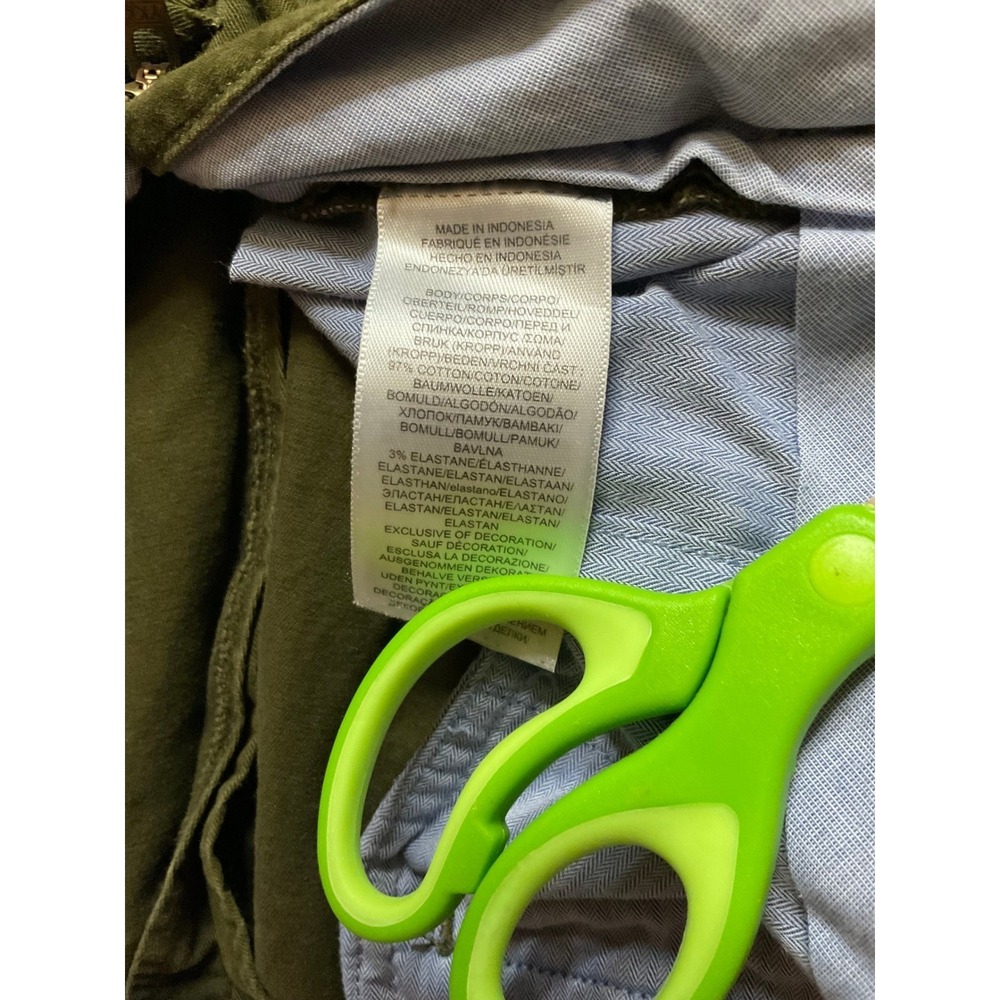 Polo Ralph Lauren Chino Pants Olive Green Slim Fit Size 28 30 - Picture 4 of 7